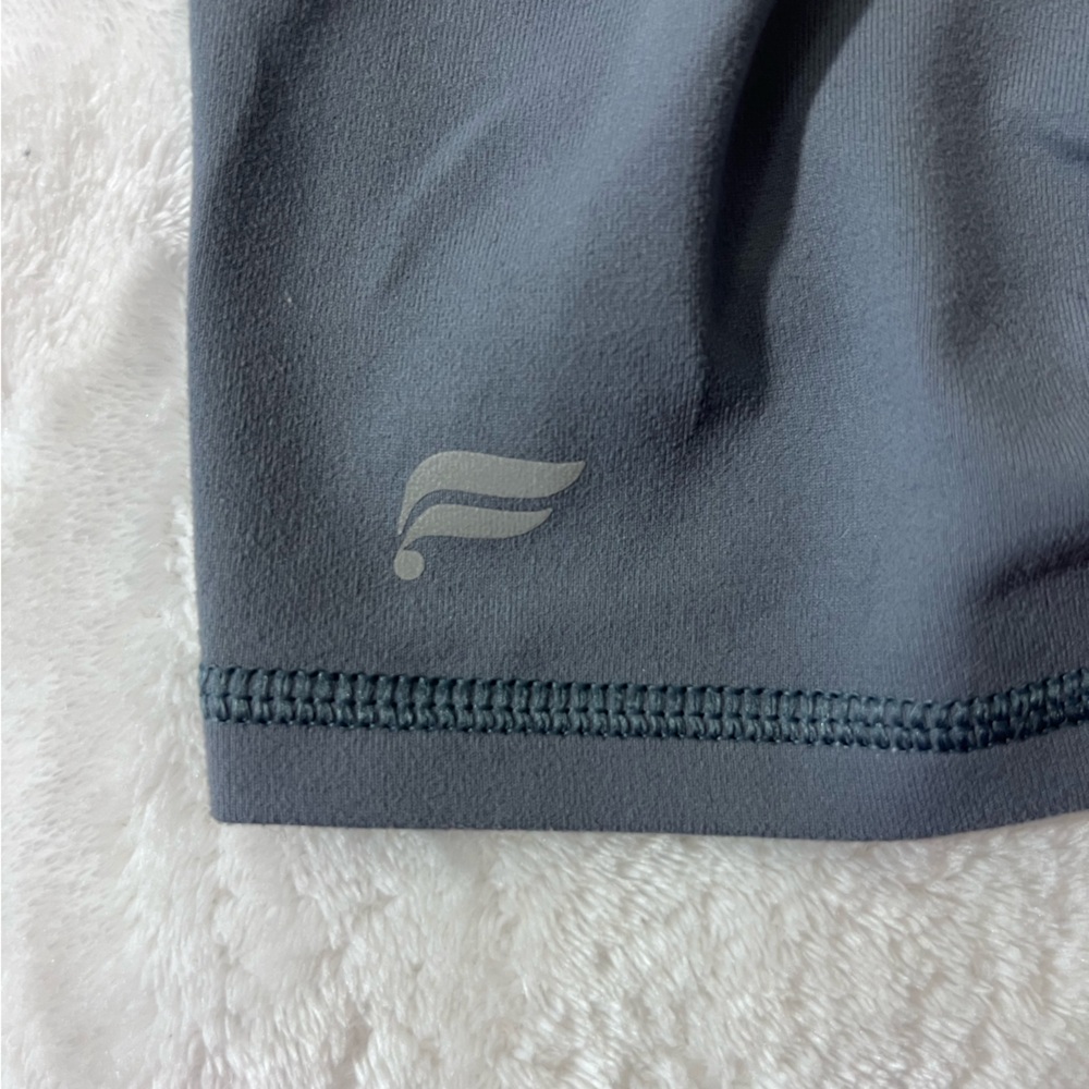 Fabletics Light Grey Bike Shorts - Picture 6 of 9